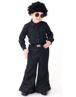 Discokostyme Barn 70-Talls Retro Hippie Kostyme Utkledning Karnevalkostyme