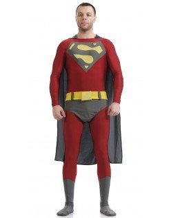 Superhelt Kostyme Lycra Spandex Superman Kostyme