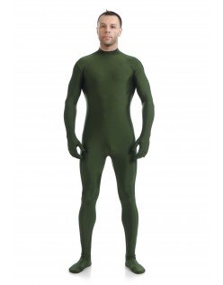 Morphsuit Lycra Spandex Drakt Second Skin Kostyme Mann Grønn