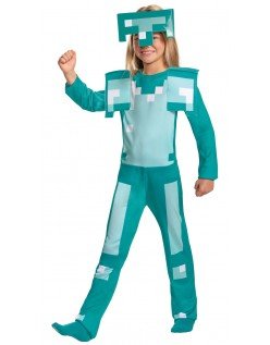 Jenter Minecraft Rustning Kostyme Barn Halloween Kostymer Karnevalskostyme