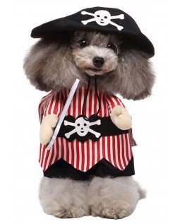 Pirat Hundeklær Katteklær Halloween Karnevalskostyme til Hund