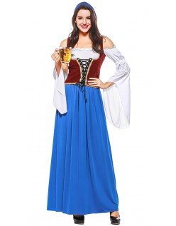 Miss Swiss Oktoberfest Kostyme Blå
