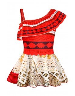 Moana Vaiana Kostyme Barn Jente Badedrakt Hawaii Kostyme D010