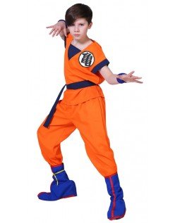 Goku Kostyme Voksne og Barn Anime Dragon Ball kostyme