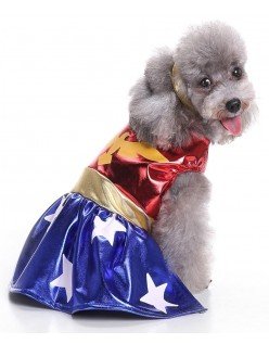 Superhelt Hund Kostyme DC Tegneserier Kjæledyr Kostyme Halloween Katteklær