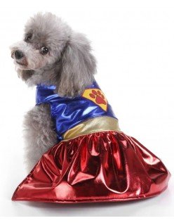 Wonder Hund Kostyme Superhelt Kostyme for Hund/Katt Halloween Hundeklær