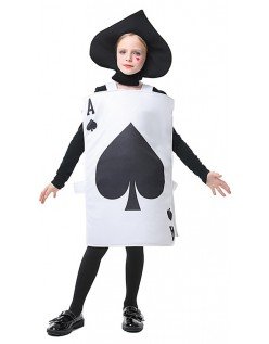 Alice i Eventyrland Kostyme Barn Spar Ess Kostyme Spillekort Jenter Gutter