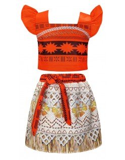Moana Vaiana Kostyme Barn Jente Badedrakt Hawaii Kostyme A011