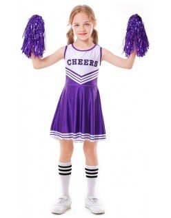 Cheerleader Kostyme Barn Lilla Sett