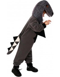 Svart Dinosaur Kostyme Barn Jurassic World Kostyme Dyrekostymer