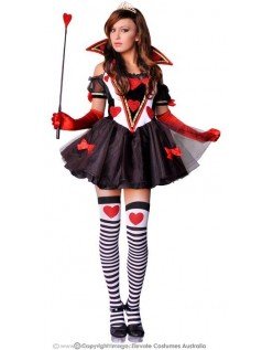 Alice Røde Hjerter Spader Kostyme Alice i Wonderland