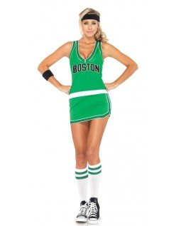 Boston Celtics Cheerleader Kostyme Voksen