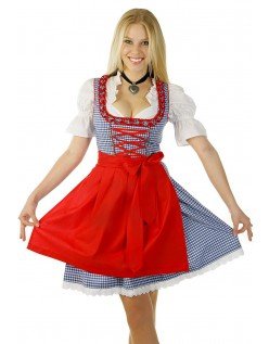 Sexy Klassiske Oktoberfest Kostyme Dame Blå