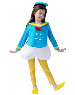 Donald Duck Kostyme for Barn Halloween Matros Kostyme