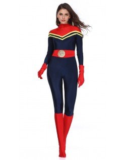Kvinner Avengers Kaptein Marvel Kostyme Voksne Superhelte Kostymer 