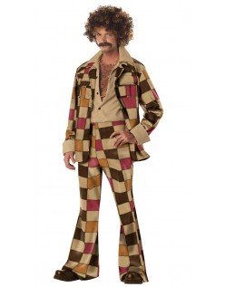 70-Talls Disco Hippie Kostyme Groovy Hippiemann Kostymer
