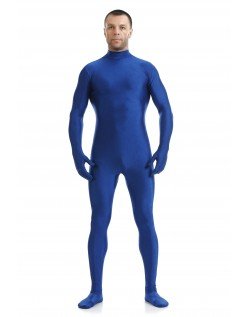 Morphsuit Lycra Spandex Drakt Second Skin Kostyme Mann Mørkblå