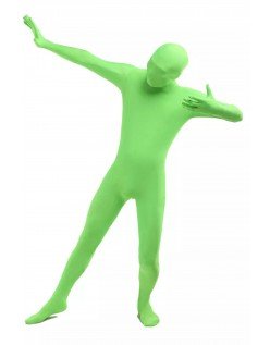 Morphsuit Skinsuit Lycra Spandex Drakt Heldekkende Herre Lysegrønn