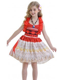Moana Vaiana Kostyme Barn Jente Badedrakt Hawaii Kostyme C051