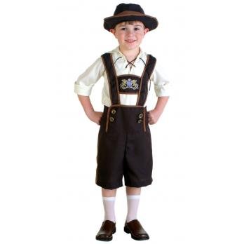 Tyroler Kostyme Gutter Oktoberfest Lederhosen Barn 